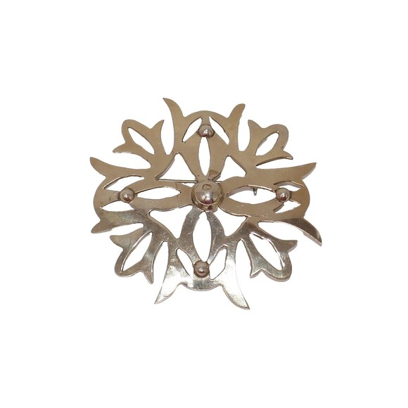 Alpaca Mexico Silver Art Deco Brooch Pin - Picture 1 of 7